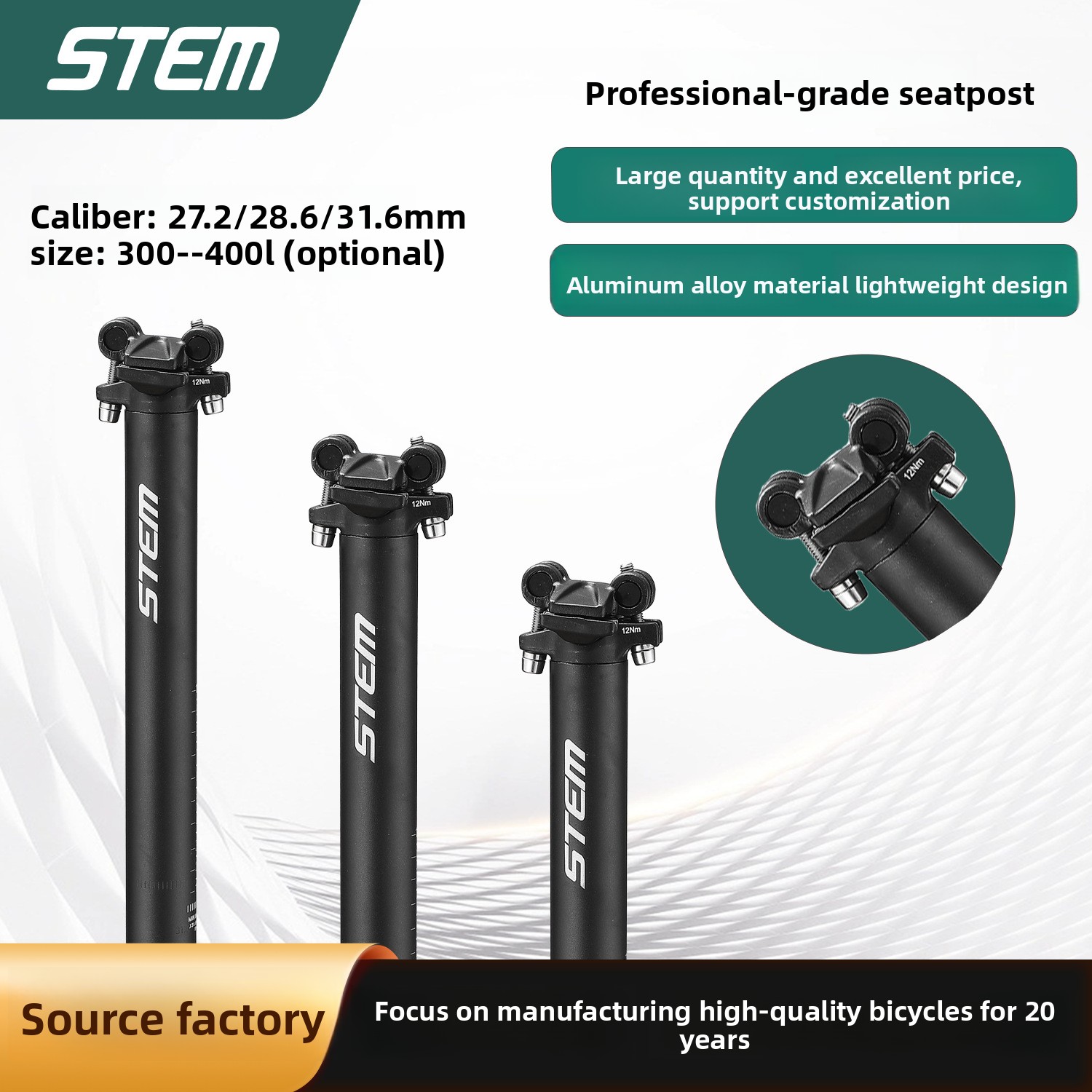 Stem Extender Tube - Batang Jok Sepeda Gunung STEM, Pipa